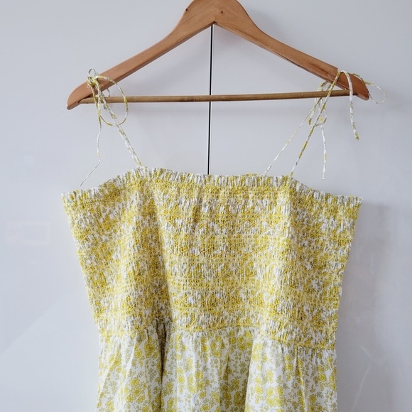 J. Crew Paloma Yellow Floral Dress - Made with Liberty Fabric - Picture 5 of 16